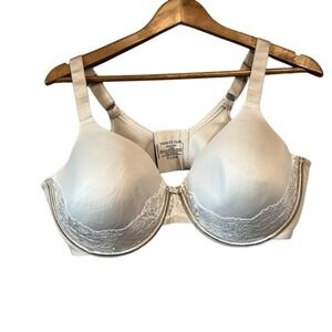 Vanity Fair Smoothing Lace Bra Full Coverage Underwire Neutral‎ Beige